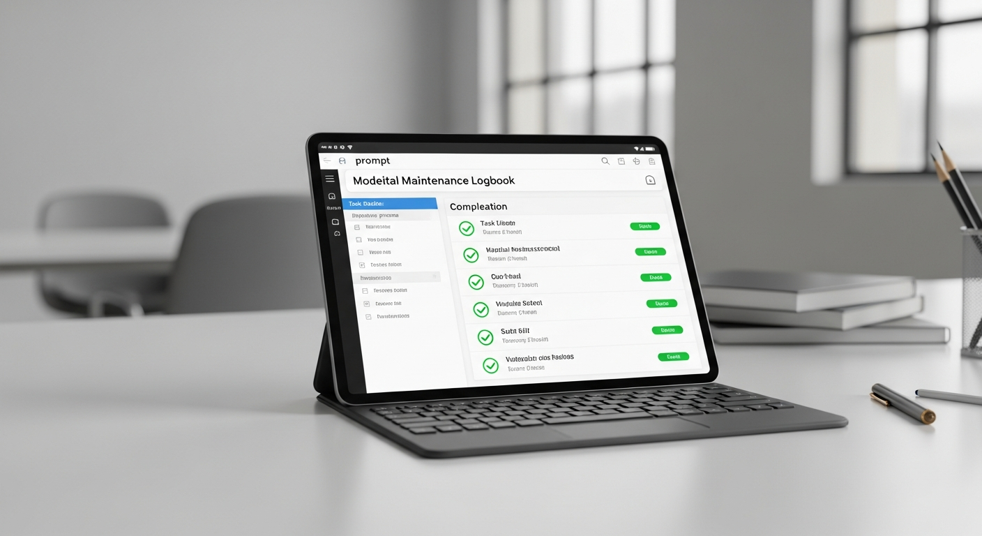 Digitális karbantartási napló – papírmentesen, percek alatt.