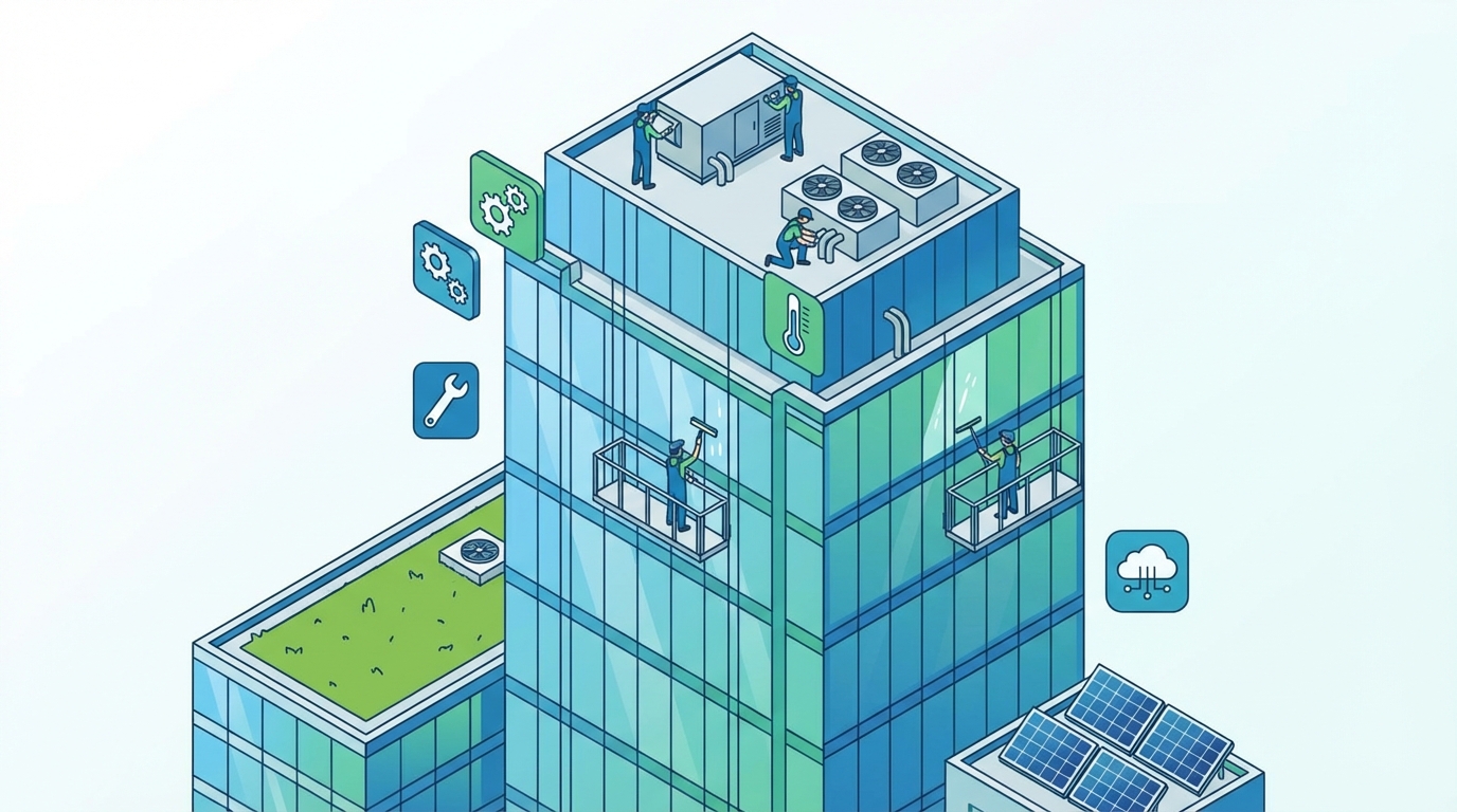 Irodaház karbantartási útmutató: A teljes épületüzemeltetési terv