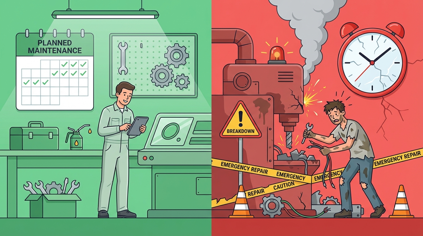 Megelőző vs. reaktív karbantartás: Melyik stratégia a jobb?