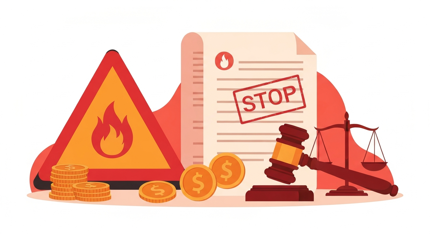 Tűzvédelmi bírságok 2026: Mennyibe kerül a mulasztás?