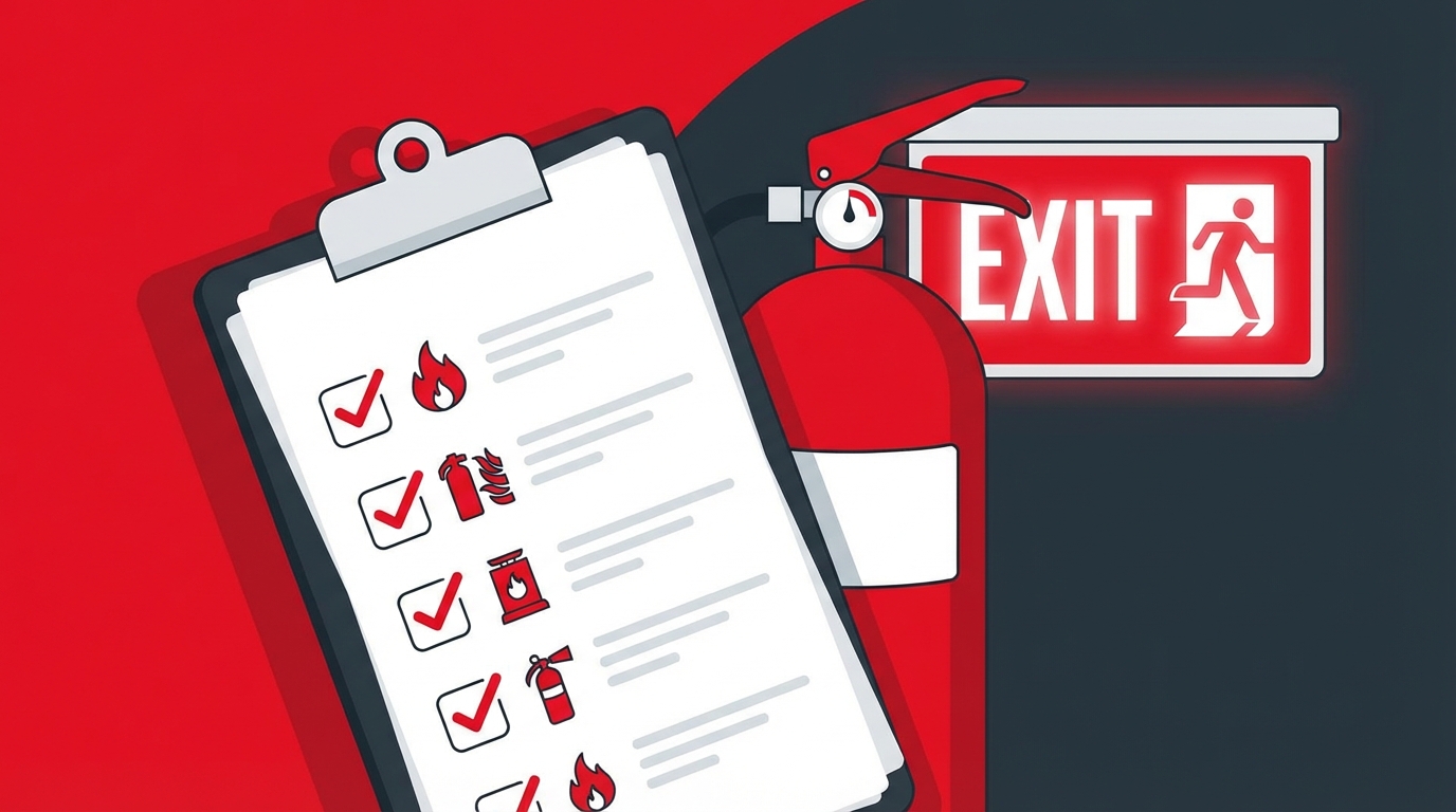 Épület tűzvédelmi ellenőrzési checklist: Ingyenes sablon